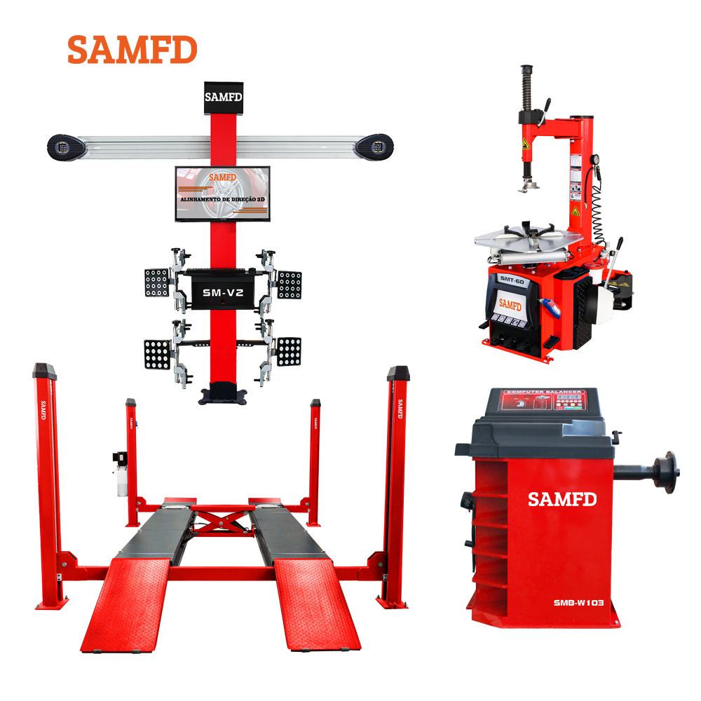 Tire Changer Machine - Maszyna do geometrii kół 3D, podnośnik