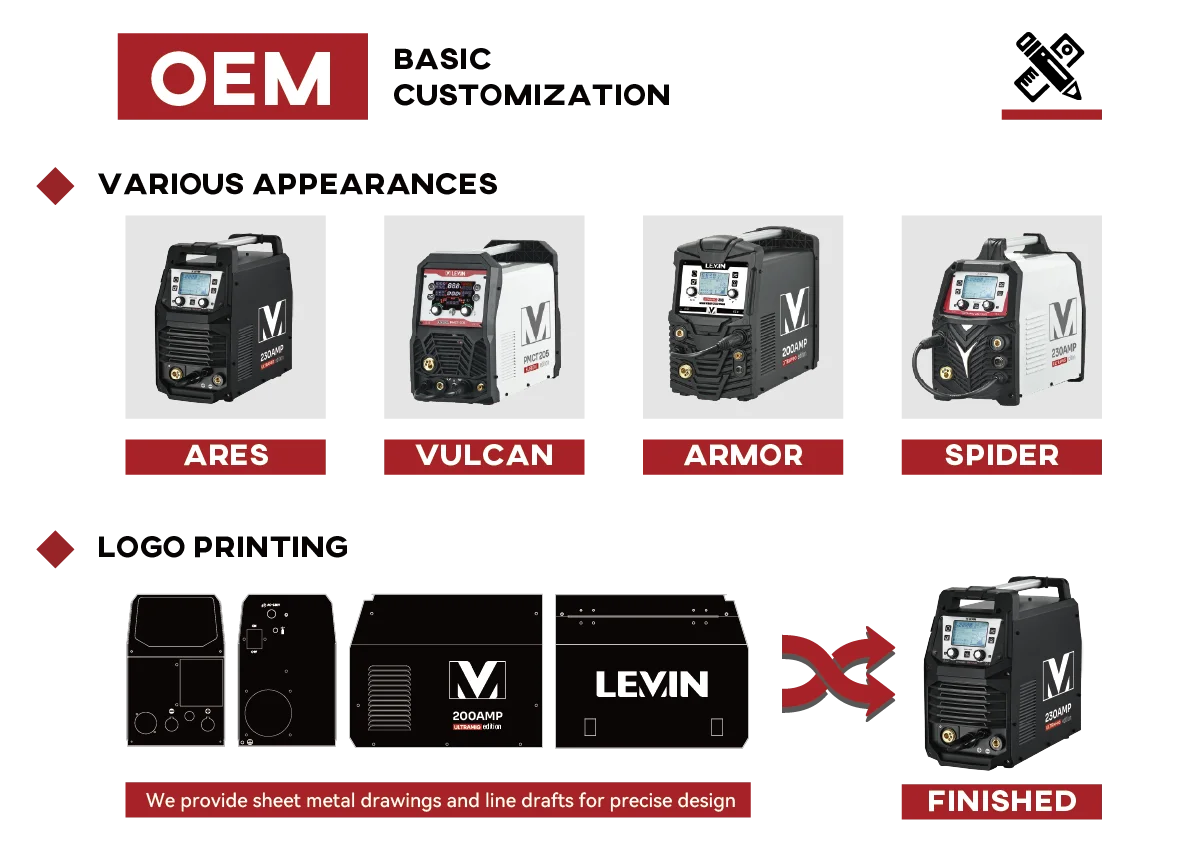 Tig Welder Machine - MSLEVIN OEM ODM XTRAMIG Synergy Inwerterowa